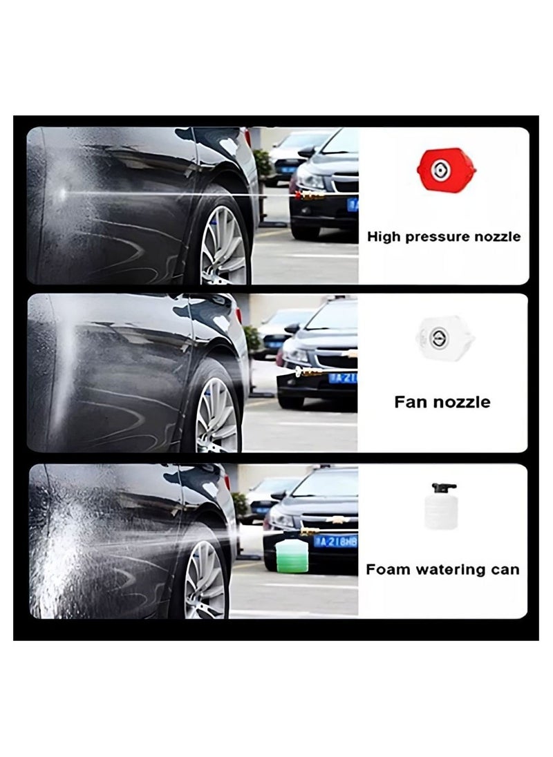 ELTRAZONE Cordless 48V Electric High Pressure Car Washer Manual Rechargeable Car Washing Machine with Adjustable 3-in-1 Nozzle and Hose Pipe for Washing Cars Watering Flowers Cleaning Floors - Image 3