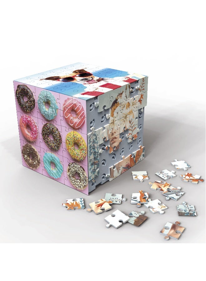 EDUCA 3D Puzzle Dice Animals | The Puzzle Challenge in the Shape of a Cube with a Total of 216 Pieces. Structure: Mountable Base with 6 Puzzles of 36 Pieces. Above 6 Years (20125) - Image 2