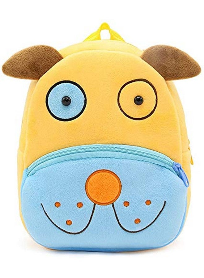 Blue Tree Kid'S School Bagpack 3-5 Years 11 Litres Cartoons Soft Toy Bag Gift For Kids (Cute-Dog, Blue Yellow) - Image 1