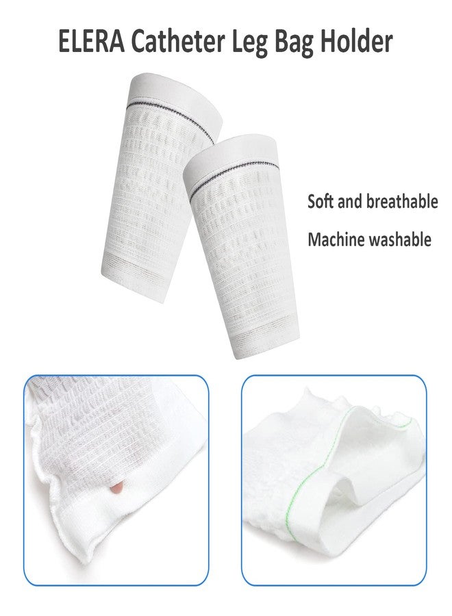 ELERA 2PCs Catheter Bag Leg Holder, Elera Comfortable Urine Bag Sleeves Urinary Incontinence Supplies Leg Fit Range 15.7-27.6 (Large - Image 4