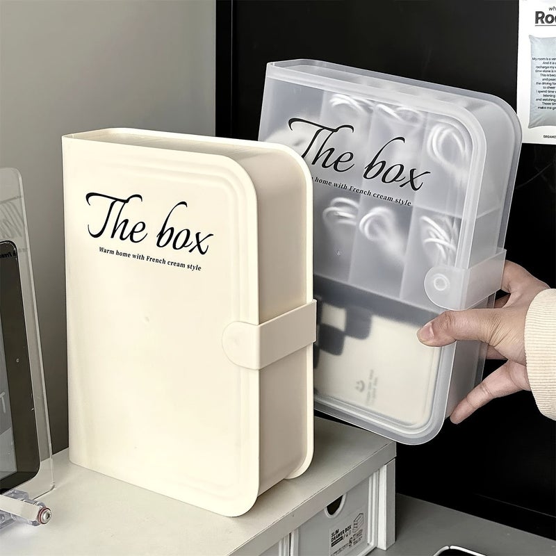 Transparent Cable Management Box Desktop Organizer For Chargers Cords Home Office - Image 1