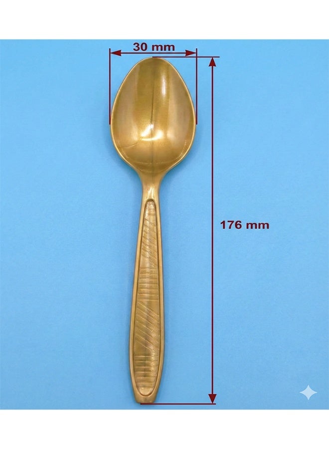 Ritco Carton Of VIP Thick Gold Plastic Spoons (1000 Spoons/Carton) - Image 4