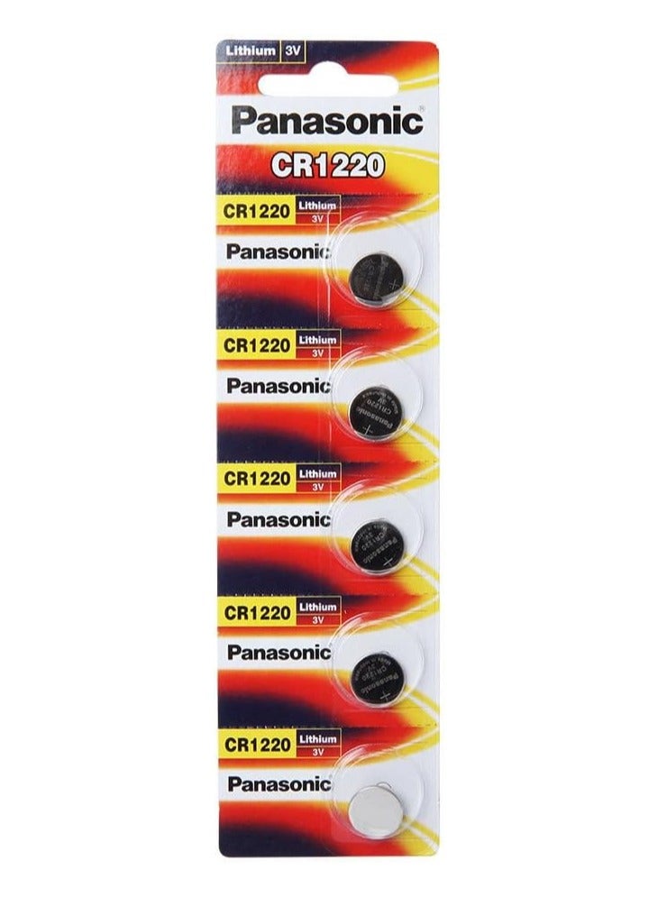 Panasonic 10-Pieces Panasonic CR1220 Lithium 3V Indonesia Batteries