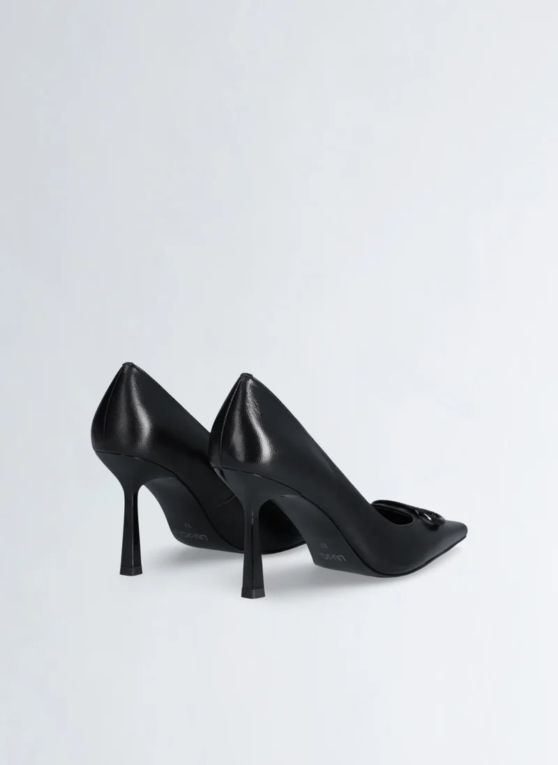 Liu Jo Black leather court shoes