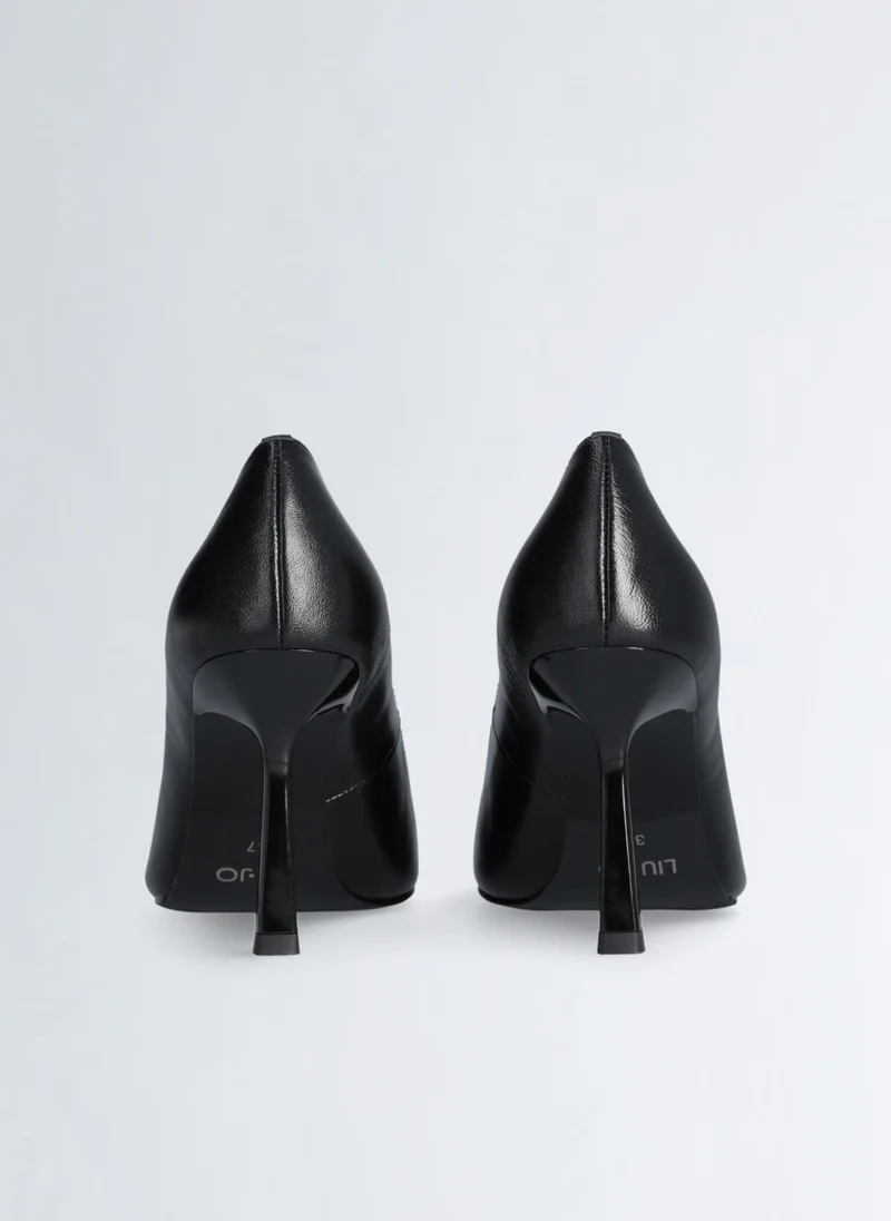 Liu Jo Black leather court shoes