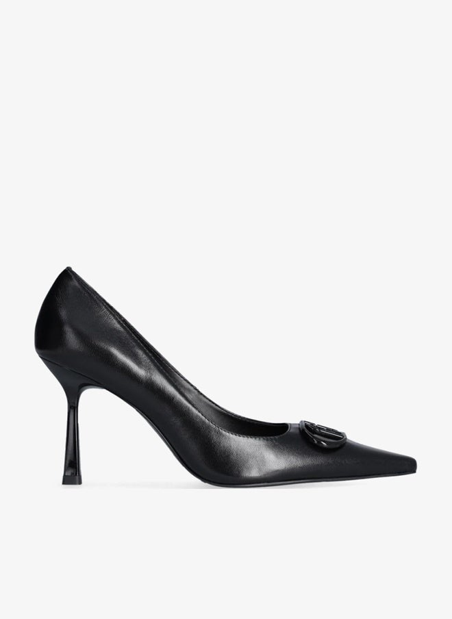 Liu Jo Black leather court shoes - Image 1