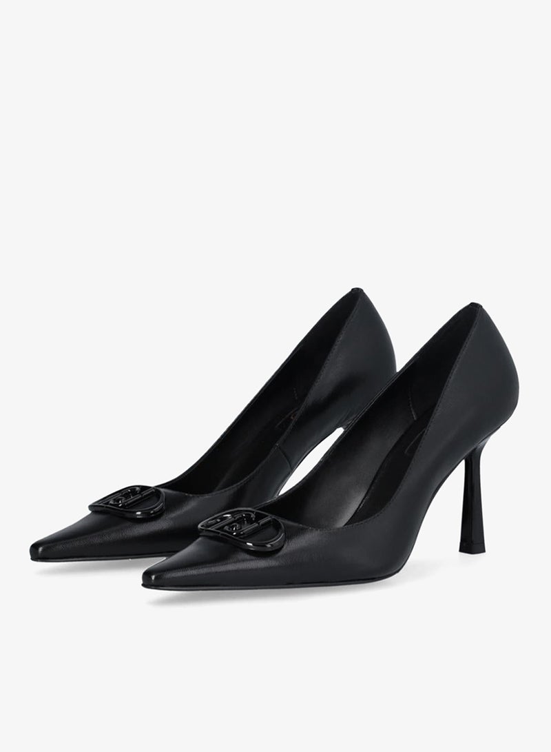 Liu Jo Black leather court shoes - Image 2