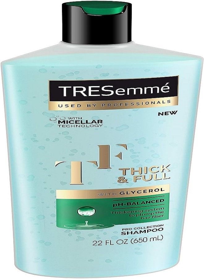 TRESemmé - TRESemme Pro Thick and Full Shampoo, 22 fl oz - Image 1