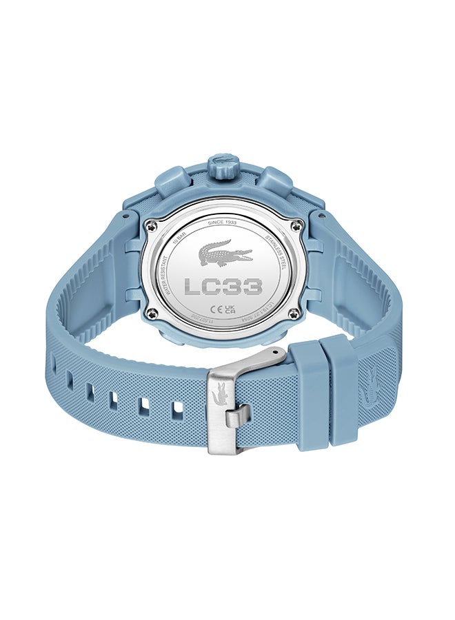 LACOSTE ساعة لاغوست round analog للنساء بعلبة شمسية زرقاء - 2001431 - Image 4