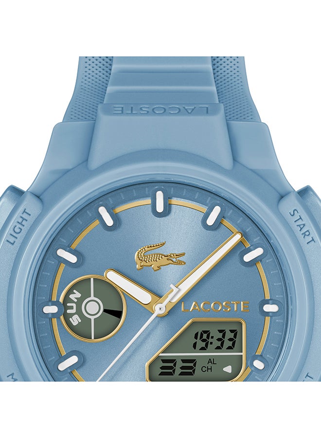 LACOSTE ساعة لاغوست round analog للنساء بعلبة شمسية زرقاء - 2001431 - Image 5