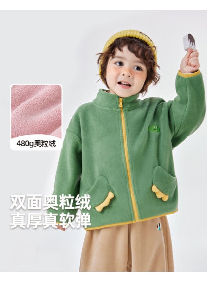 Doodle Home trendy Kids' Fleece Jacket - Autumn Fashion For Girls & Boys - Image 1