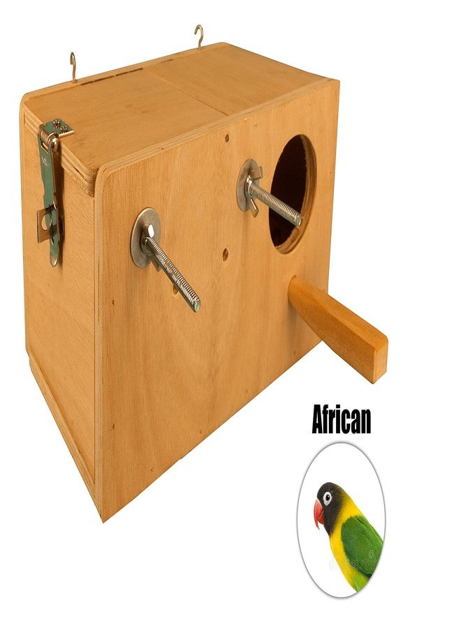 Crib factory Breeding Box for African Love Birds | HIGH-QALITY Plywood | 10 X 6 X 6 INCH (HIGH-QALITY Plywood) - Image 5