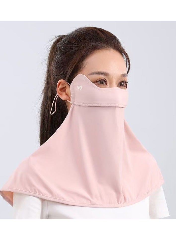 Goolsky Women Ice Silk Sun Protection Face Mask – Full Face UV Shield Breathable Eye Area Cover Neck Guard, Driving Veil - Image 4