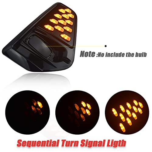 GEEGEETOP Switchback White/Amber/Blue LED Front Fog Daytime Running Lamp Bumper Light Flash LED Sequential Turn Signal Feature Compatible with Nissan KICKS 2021 2022 Accessories - Image 3