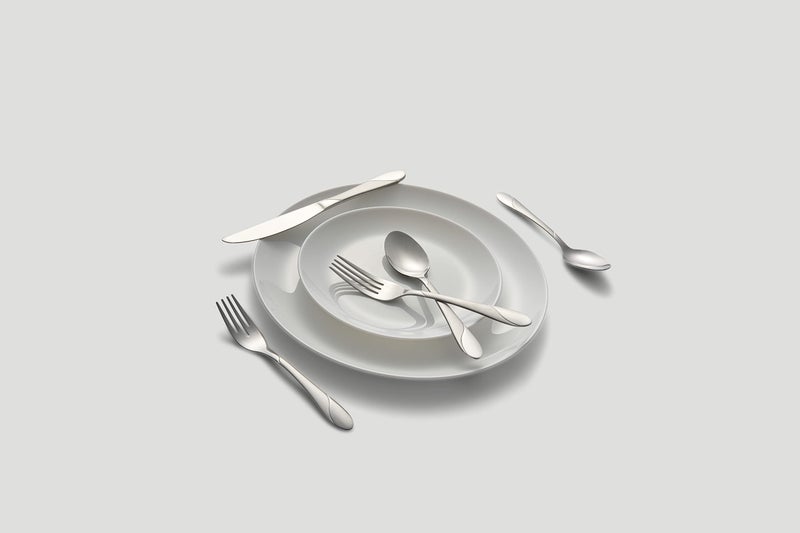 Cambridge Silversmiths Swirl Sand 89-Piece Flatware Set - Image 5