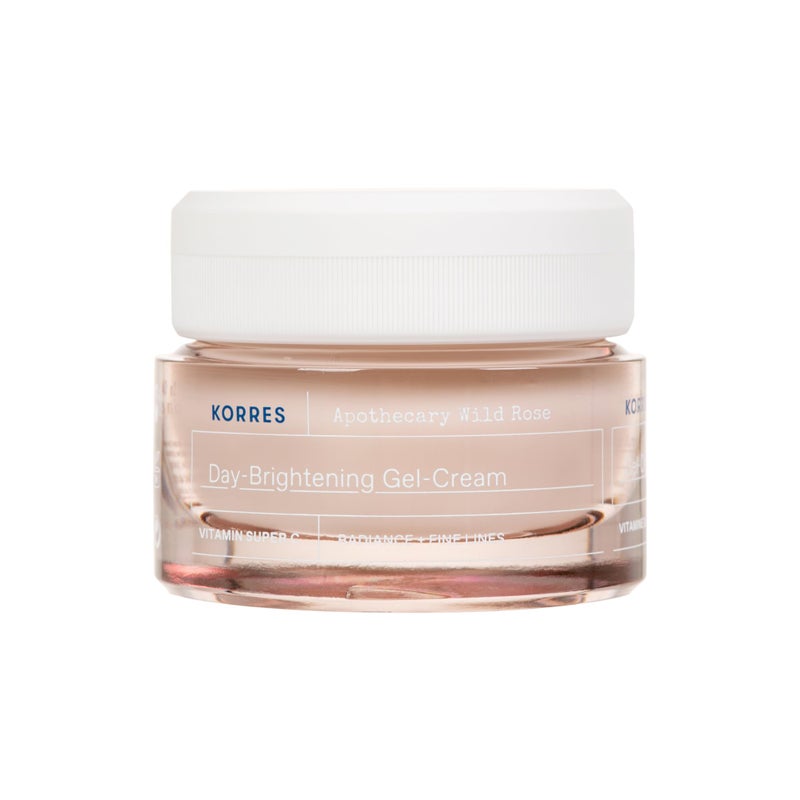 KORRES Apothecary Wild Rose Gel Cream Moisturizer, Lightweight Gel Cream with Stabilized C & Wild Rose Oil, Radiant Complexion for Normal & Combination Skin, Hydrating Vegan Formula, 1.35 Fl Oz - Image 1