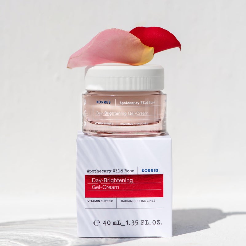 KORRES Apothecary Wild Rose Gel Cream Moisturizer, Lightweight Gel Cream with Stabilized C & Wild Rose Oil, Radiant Complexion for Normal & Combination Skin, Hydrating Vegan Formula, 1.35 Fl Oz - Image 3