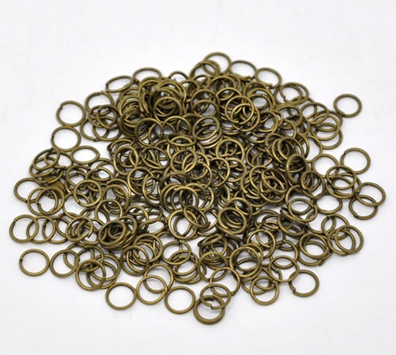 HDSupplies 1000 Pieces  6mm Jump Rings  Antique Bronze  21 Gauge 07mm Thickness