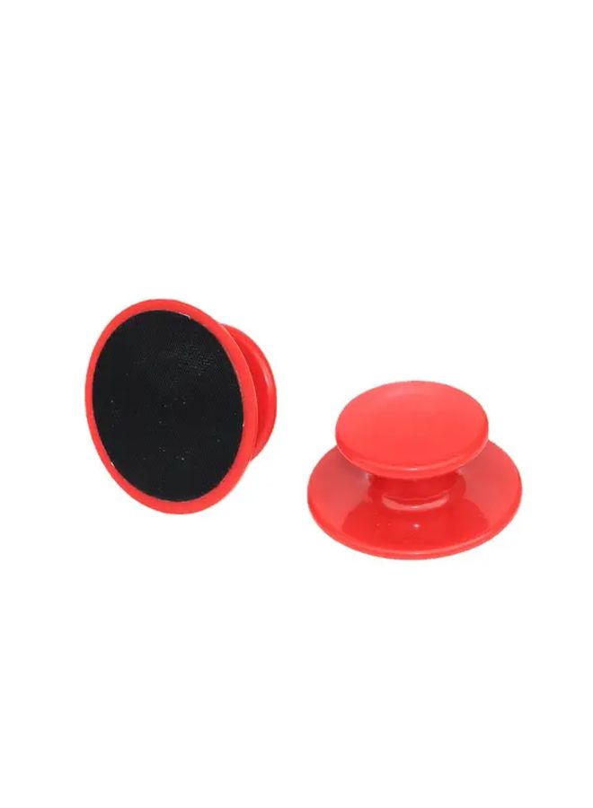 6pcs ProWax Polyester Fiber Waxing Sponge Set with Handle Round Manual Car Detailing Polishing Pads - Image 5