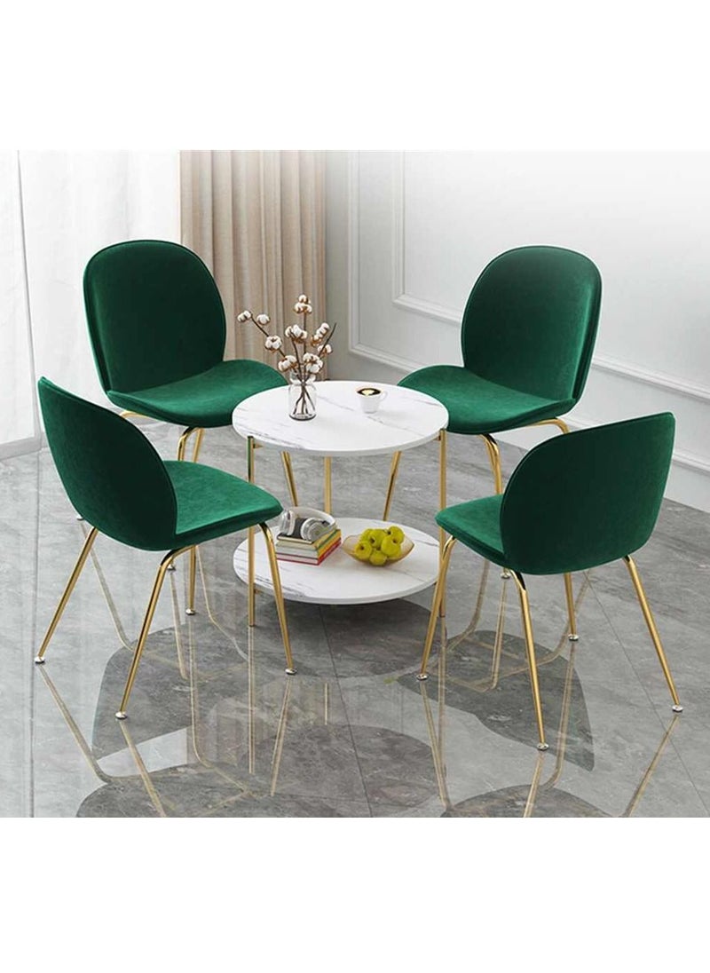 Generic Coffee Tables for Living Room Round End Side Tables Sofa Table, Modern Marble Nesting Table with Metal Frame Legs  - Image 4