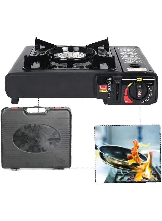 GO2CAMPS Alsaqer Outdoor Camping Stove With Auto Ignition Backpacking Stove Isobutane Portable Stove High Output Stove Butane Portable Mini Camping Stove With Carry Box - Image 2