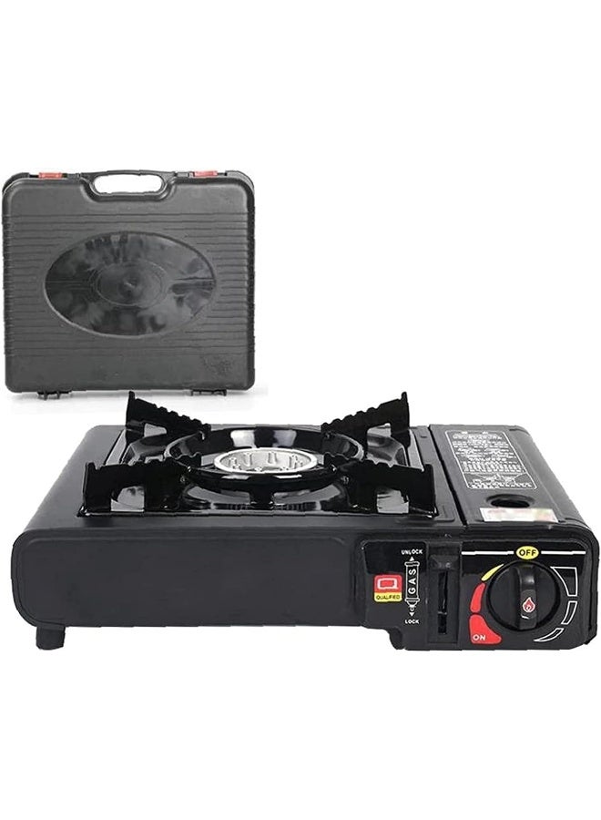 GO2CAMPS Alsaqer Outdoor Camping Stove With Auto Ignition Backpacking Stove Isobutane Portable Stove High Output Stove Butane Portable Mini Camping Stove With Carry Box - Image 1