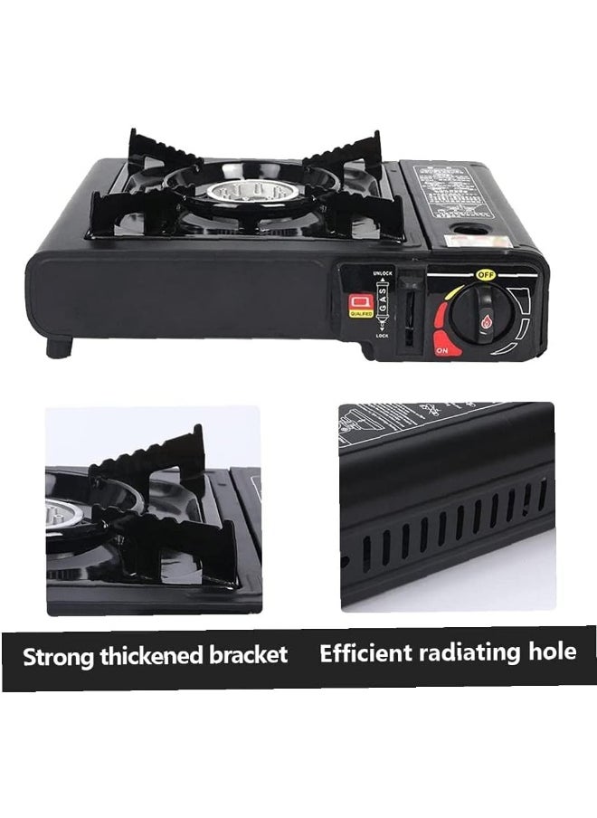 GO2CAMPS Alsaqer Outdoor Camping Stove With Auto Ignition Backpacking Stove Isobutane Portable Stove High Output Stove Butane Portable Mini Camping Stove With Carry Box  - Image 5