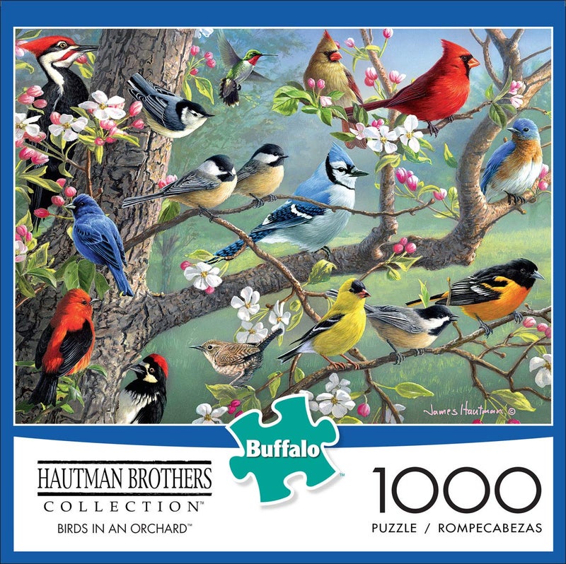 Buffalo Games - Hautman Brothers - Birds in an Orchard - 1000 Piece Jigsaw Puzzle - Image 2