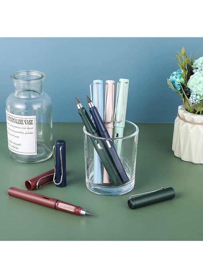erorex 6 Sets Inkless Magic Pencil Unlimited Writing Pencil Everlasting Pencil Eternal With Eraser Tree Friendly Forever Pencil For Writing Drawing With Extra 6 Eraser And 6 Replaceable Nibs - Image 5