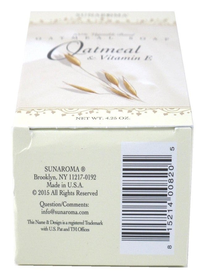 SUNAROMA Oatmeal Soap with Vitamin E (4.25 oz) - 100% Vegetable Based Soap - Great for Sensitive or Eczema Prone Skin - Made in the USA, Sulfate Free - Image 5