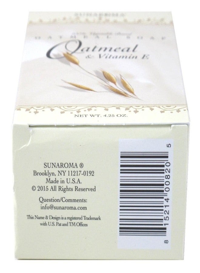 SUNAROMA Oatmeal Soap with Vitamin E (4.25 oz) - 100% Vegetable Based Soap - Great for Sensitive or Eczema Prone Skin - Made in the USA, Sulfate Free - Image 2