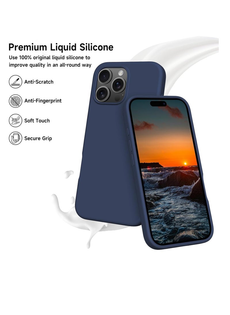 Generic - Compatible with Case for IPhone 16 Pro Soft Liquid Silicone Gel Case Full Body Shockproof Protection Matte Finish Cover Soft Microfiber Lining Cushion... - Image 1