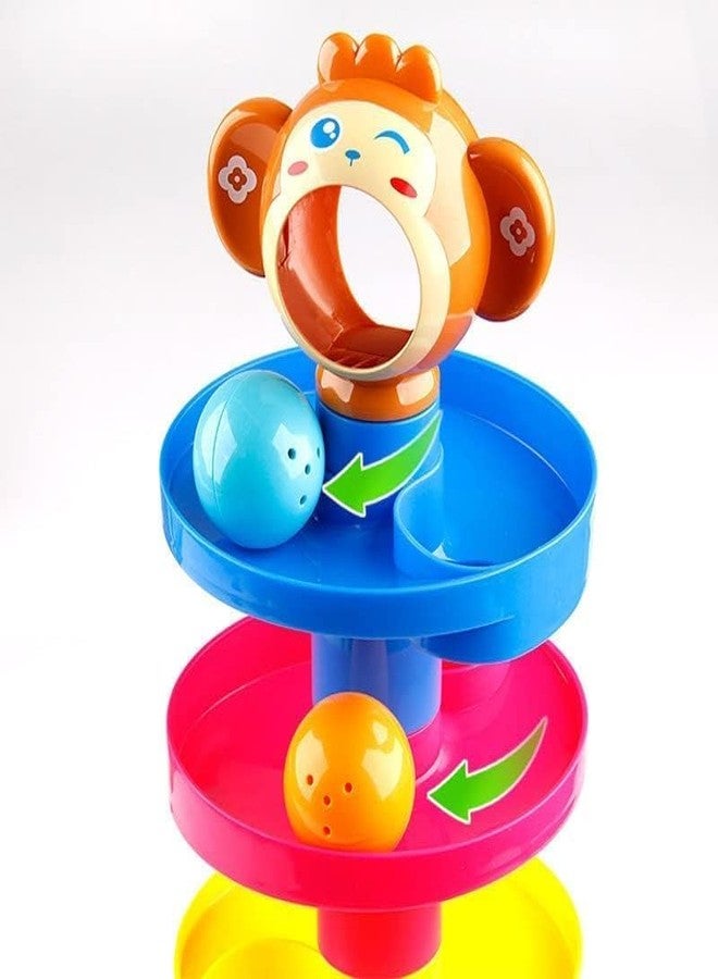 Space Enterprises Ball Drop & Roll Ramp Game | Motor Skill Development Ball Activity Toy for Babies & Toddlers | Colorful Ball Drop Toy (Pack of 1) - Image 3