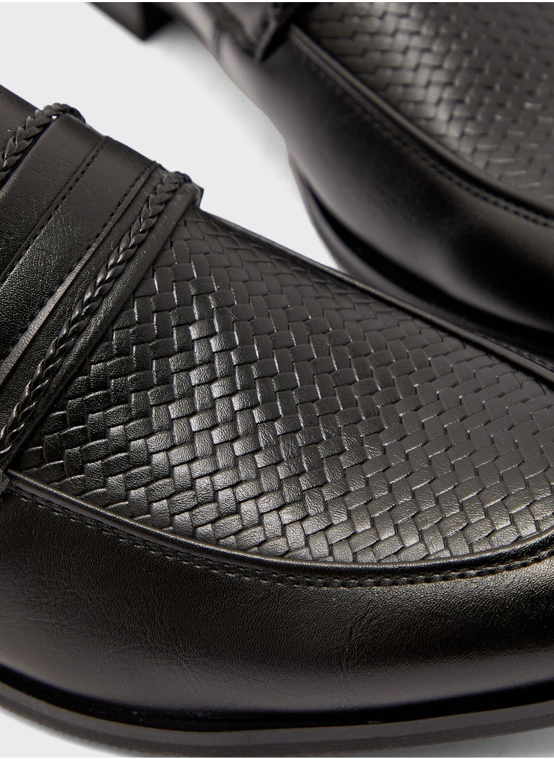 Robert Wood - Formal Textured Apron Slip Ons - Image 1