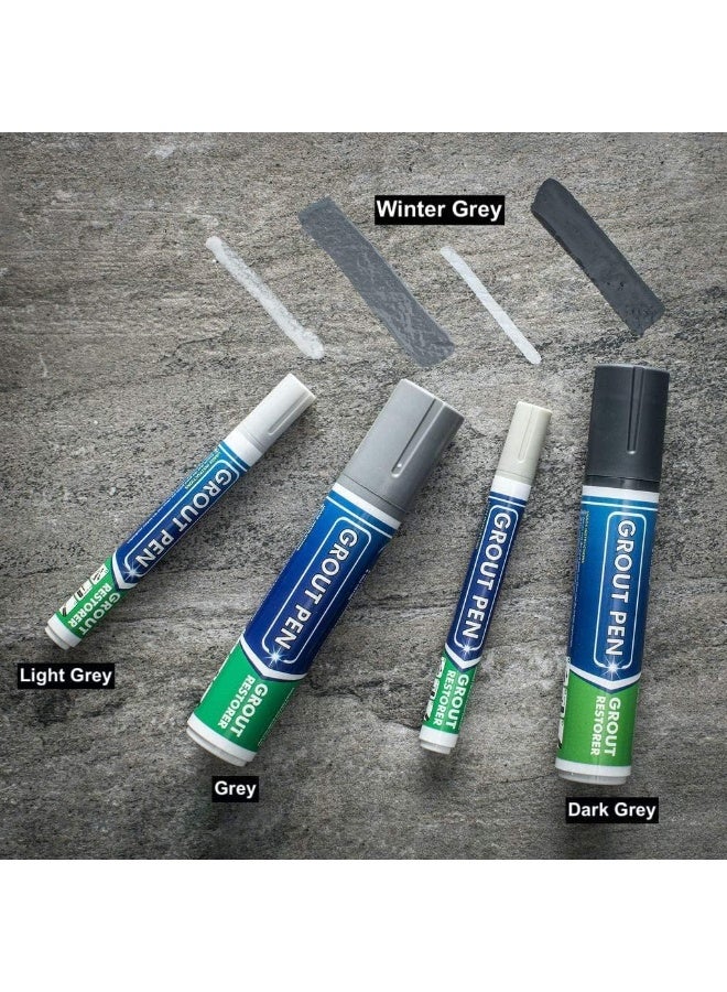Grout Pen - Ideal To Restore The Look Of Tile Grout Lines 5Mm Grey