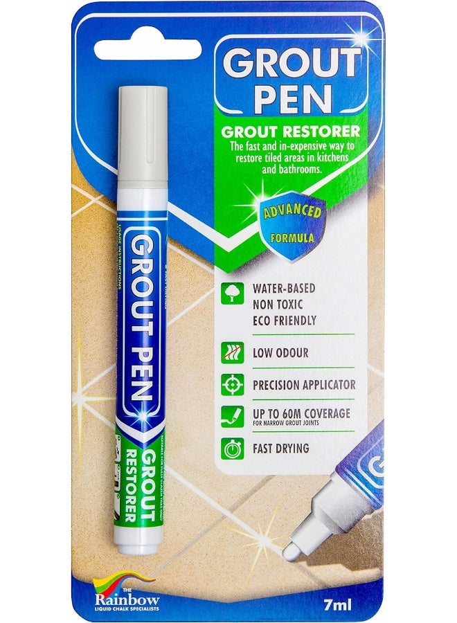 Grout Pen - Ideal To Restore The Look Of Tile Grout Lines 5Mm Grey