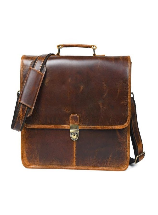 MaheTri Buffalo Leather Executive Briefcase | Premium Men’s Business Laptop Bag | Genuine Leather, Spacious Document & Accessory Storage | Comfortable Handles & Adjustable Strap - Image 1