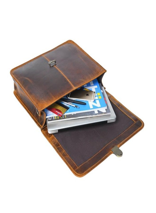 MaheTri Buffalo Leather Executive Briefcase | Premium Men’s Business Laptop Bag | Genuine Leather, Spacious Document & Accessory Storage | Comfortable Handles & Adjustable Strap - Image 2