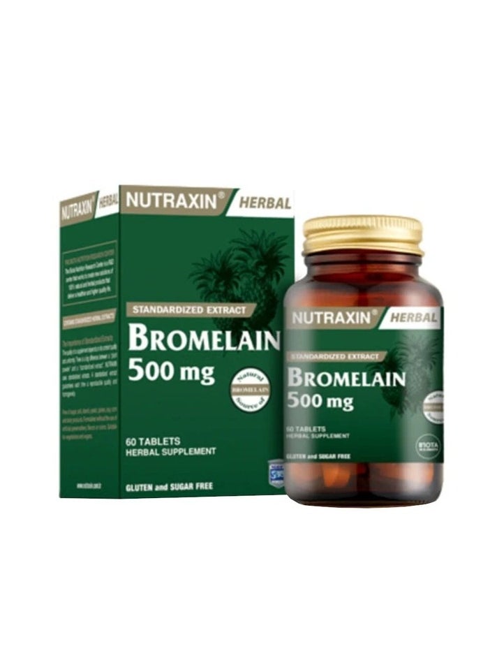 NUTRAXIN Nutraxin Bromelain 60 Tablets 