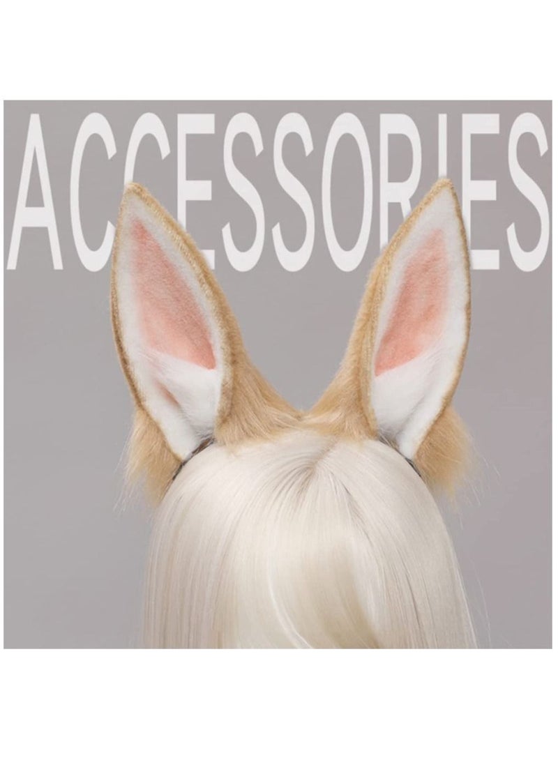 Rabbit Ear Headband Lovely Bunny Ears Cosplay Headband Anime Animal Party Costume Accessories for Girls Boys - Image 3