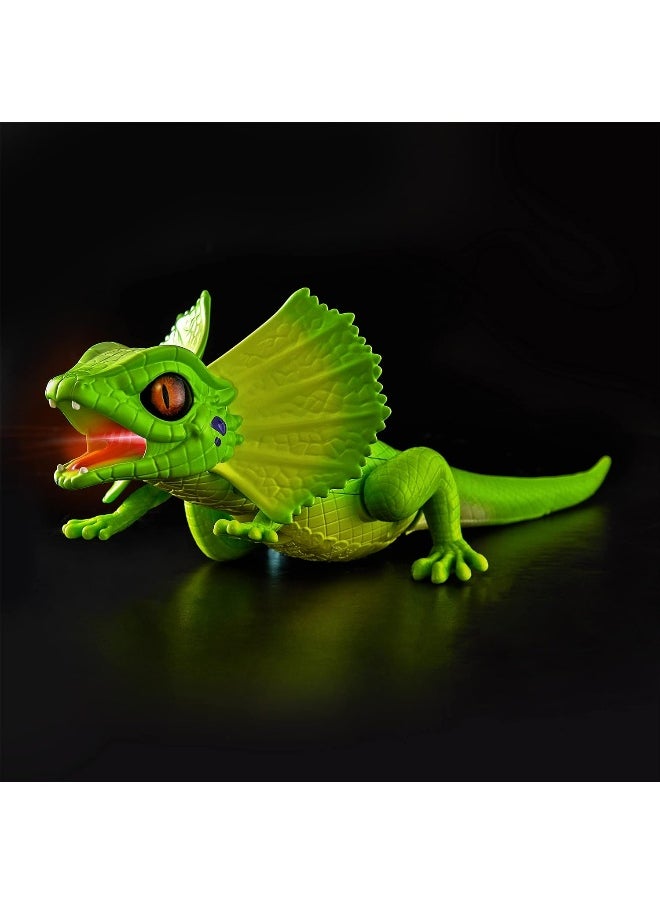 Zuru Robo Alive Light-Up Frill Neck Lizard Assorted 10 cm - 1 Piece Only, Color May Vary