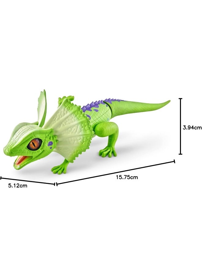 Zuru Robo Alive Light-Up Frill Neck Lizard Assorted 10 cm - 1 Piece Only, Color May Vary