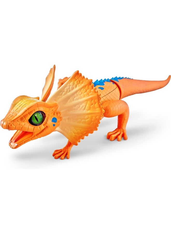 Zuru Robo Alive Light-Up Frill Neck Lizard Assorted 10 cm - 1 Piece Only, Color May Vary