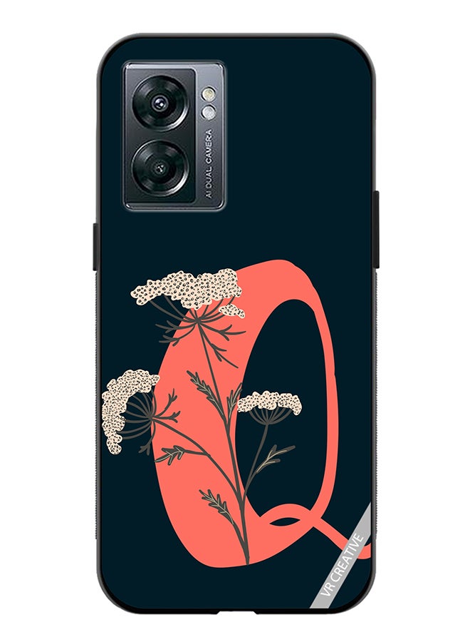 VR CREATIVE Protective Case Cover For Oppo A57 5G Alphabet Q Design Multicolour - Image 1