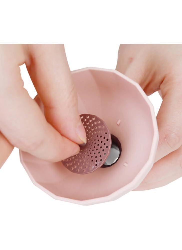 PURCHASE PLUSE PURCHASE PLUSE Mini Funnel Oil Strainer Kitchen Oil Water Spices Wine Flask Filter Funnel Filter for Herbs Oil Rubber Funnel with Strainer Funnel Tool With Kitchen Food Filter 1 pcs  - Image 2