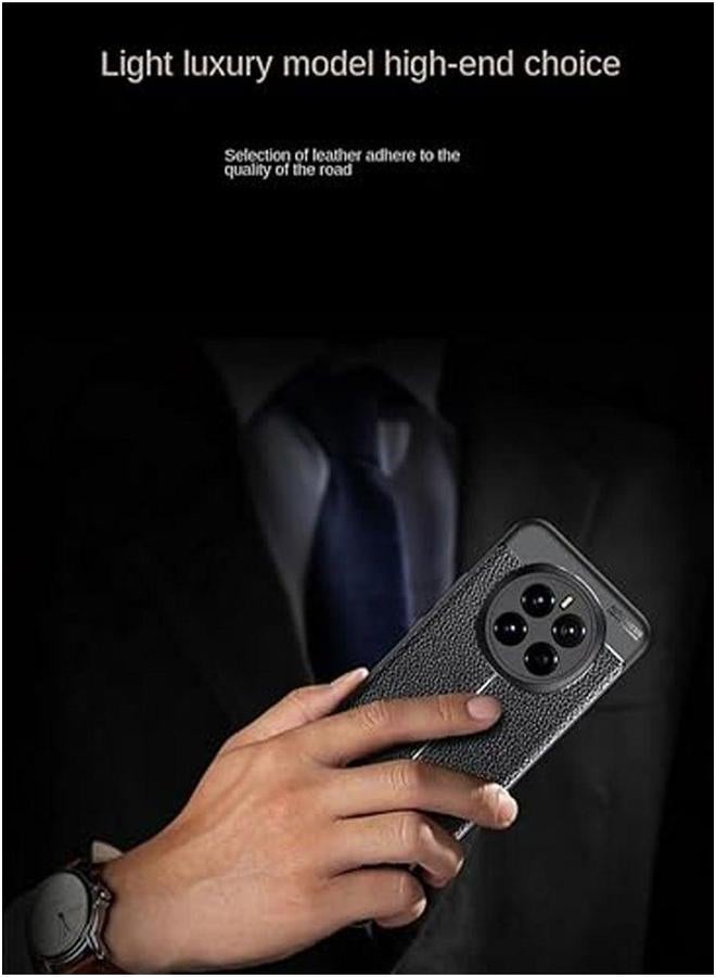 Case Compatible with Honor Magic 7 Pro, Leather Texture Slim Shockproof TPU Bumper Protective Anti-Scratch Anti-Fingerprint Phone Cover for Pro - Image 5