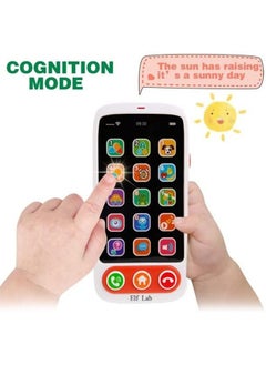 BAYBEE Baybee Electronic Learning Toys Touch Mobile Phone Toys for Kids Cell Phone Toy with 5 Modes Paino Painting Number Cognition Learning Educational Toy Musical Toy Mobile Toys for Baby Kids Toddlers  - Image 3