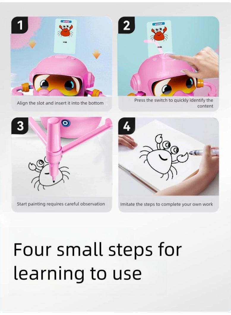Intelligent Automatic Drawing Robot, Early Childhood Children's Drawing Teaching Machine, Birthday Gift Toy - Image 5