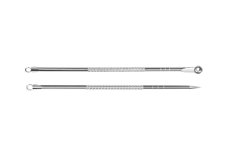Truvic Stainless Steel Blackhead Remover Needle Round  Pointed Tip Pack Of 2 - Image 2