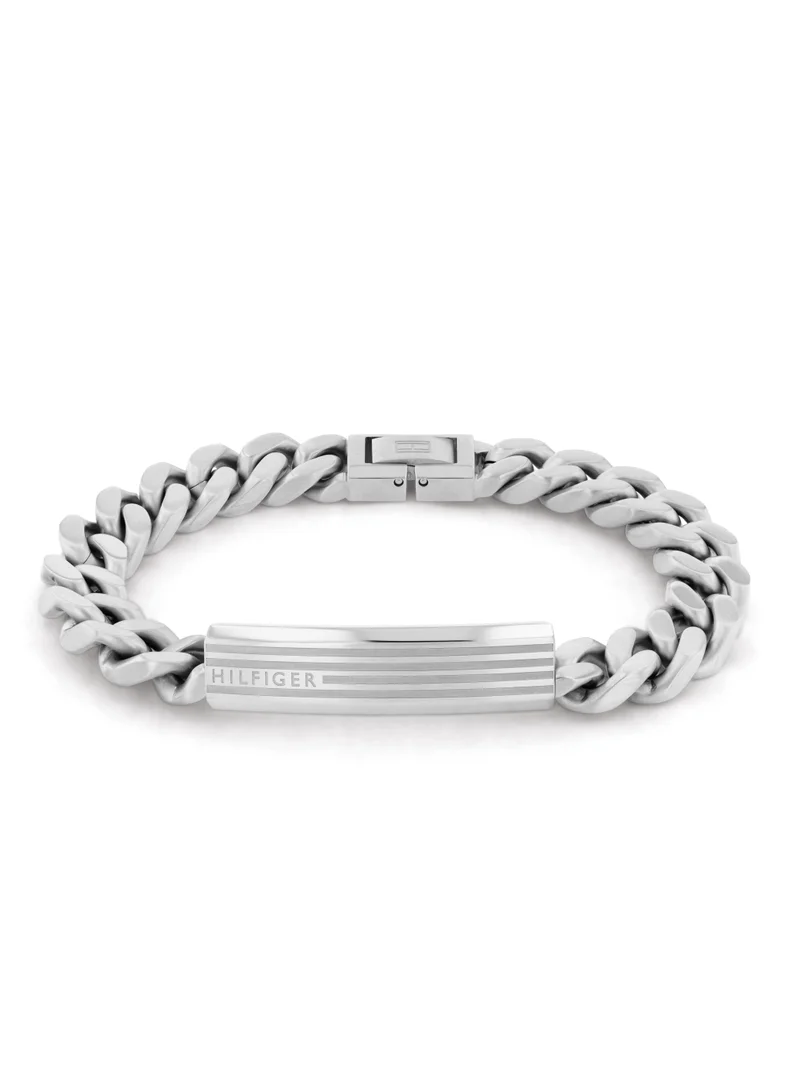 تومي هيلفيغر Tommy Hilfiger Men's Silver Chain Bracelets - 2790345